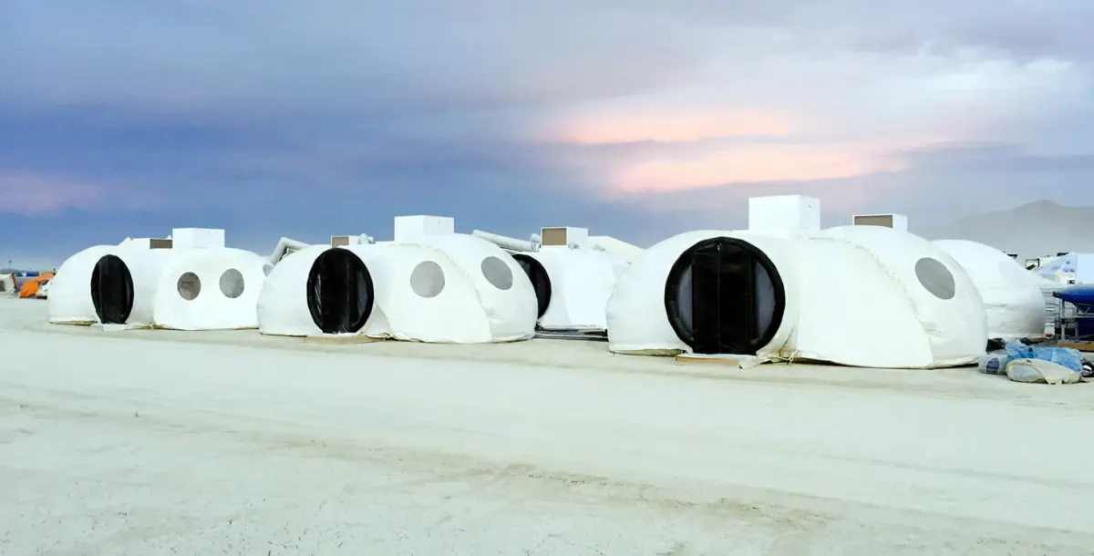 group-inflatable-dome-structure