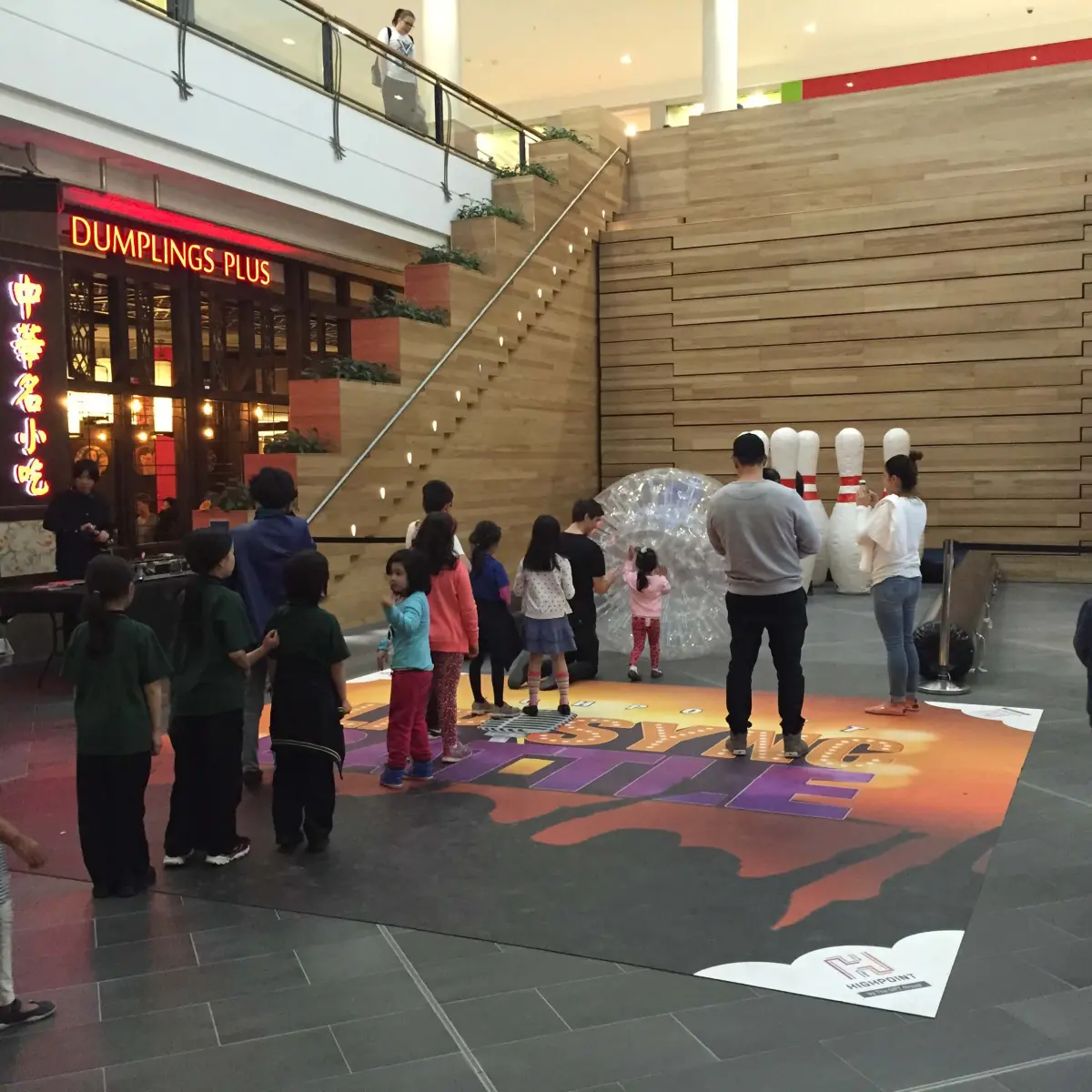 children-play-bowling-game
