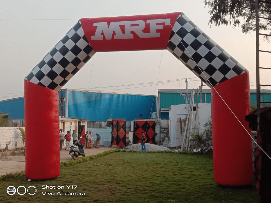 Giant Inflatable MRF brand arch